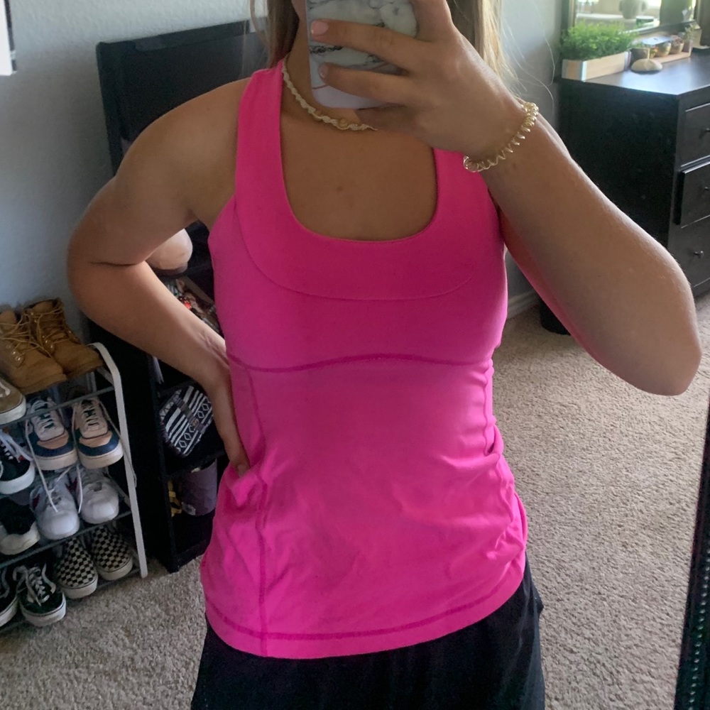 Lululemon hot pink tank top!